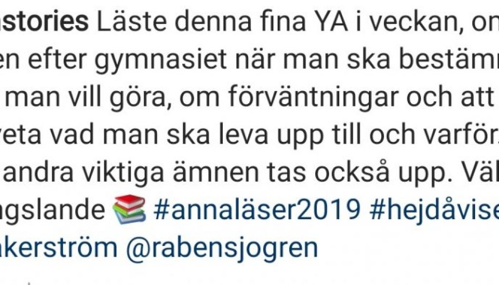 annazahstories om Hej då, vi ses väl?